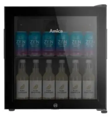 Produktbild von Amica FK 341 150 S, Freistehend, 37 Flasche(n), 88 W, C, SN-N, Schwarz