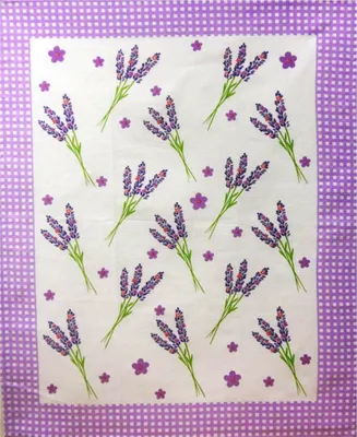 Immagine prodotto di Strofinaccio da cucina, 100% cotone, con stampa colorata, dimensioni 50x64 cm, colore lavanda/viola