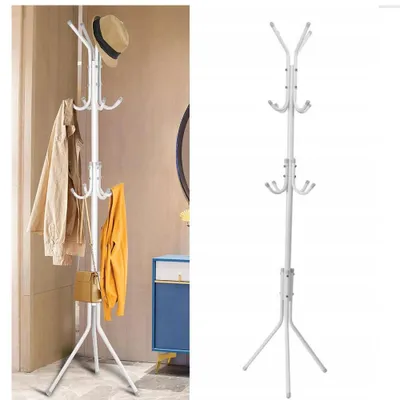 Produktbild von Stummer Diener Metall Weiß 12 Haken Standgarderobe