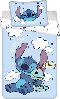 Productafbeelding van Stitch Aloha dekbedovertrek 140 x 200 cm - 70 x 90 cm - katoen