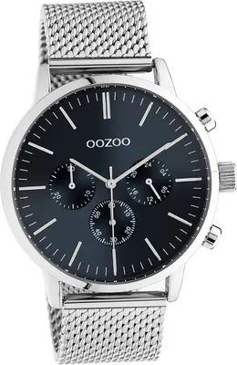 Produktbild von Oozoo Edelstahl Uni Uhr C10911 Analog Quarzuhr Armband silber Timepieces D2UOC10911