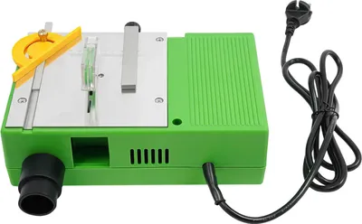 Immagine prodotto di Mini sega da banco per legno - sega di precisione - 480 W - 220 V - 8800 giri/min - lama da 55 mm - profondità di taglio 10 mm - tavolo da 160 mm