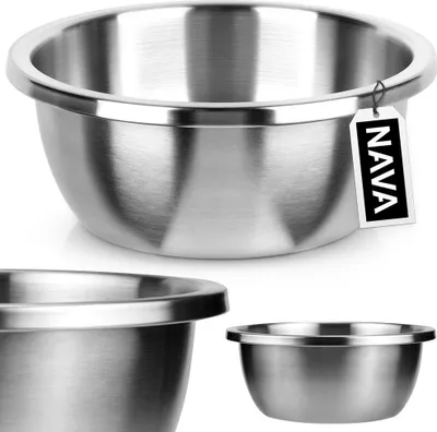 Produktbild von NAVA Küchenschüssel Schüssel Küchenschale Rührschüssel aus Edelstahl ACER 24 cm 2,8 L