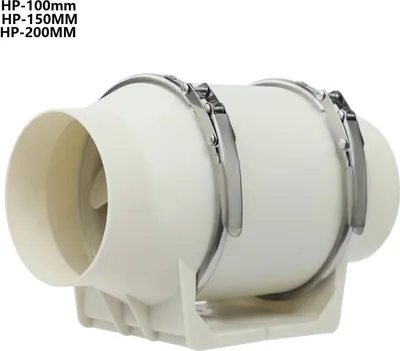 Immagine prodotto di Ventilatore tubolare in linea - HF150mm - Ø 150 mm (15 cm) - Alimentazione CA - Ventilatore da canale per condotto di ventilazione