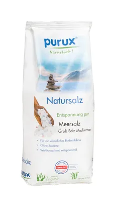 Produktbild von 1 Kg Mediterran Badesalz Grob Badezusatz 100% Meersalz