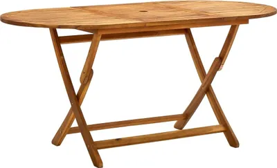 Image de Table de jardin pliable 160x85x75 cm Bois d'acacia massif