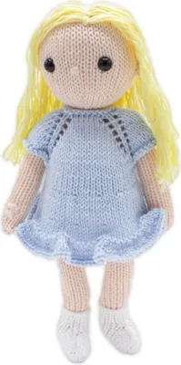 Produktbild von Hardicraft Strickset Puppe Mädchen April 30 cm Baumwolle Spielzeug