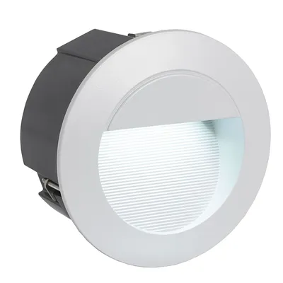 Zdjęcie produktu dla EGLO ZIMBA-LED, Oświetlenie zewnętrzne punktowe, Srebrny, Odlane aluminium, IP65, II, Srebrny