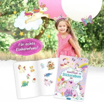Produktbild von Trötsch Mein Stickeralbum Einhornwelt Stickerbuch