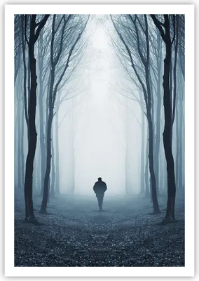 Produktbild von Poster - Poster ohne Rahmen - Charakter Wald Einsamkeit - 70x100 cm - Wand Bild - Wanddeko - Wandbilder - Kunstposter - Wandposter - Bilder - Kunstdruck - Wanddekoration - Wandbild - P2XPA70x100-4142