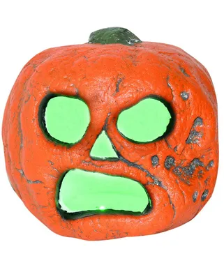 Produktbild von Gruseliger Halloween Kürbis mit LED Beleuchtung 20 cm