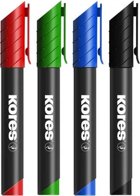 Obrázek produktu pro Kores M20943, Černá, Modrá, Zelená, Červená, Černá, Modrá, Zelená, Červená, 4 kusů