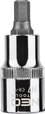 Obrázok produktu pre NEO TOOLS Šesťhranný bit na zásuvke 1/2", H7 x 55 mm