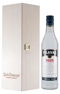 Produktbild von Pilavas Ouzo Nektar mit Geschenk-Holzkiste