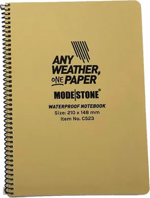 Obrázok produktu pre Modestone® A4 bočný špirálový zošit 210x297mm 50 listov - hnedý