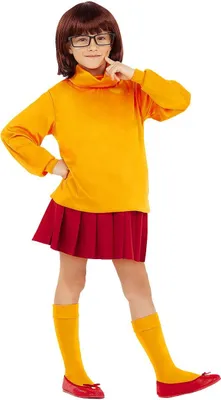 Produktbild von Scooby Doo – Velma Kostüm für Kinder Kindergröße: 122-128