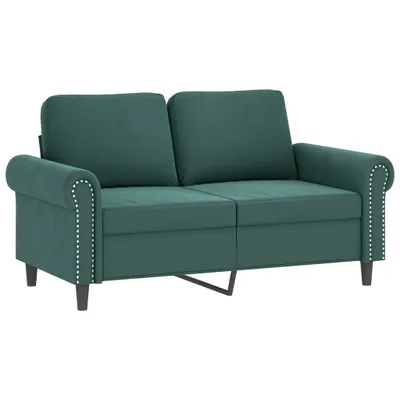 Produktbild von 2-Sitzer-Sofa Dunkelgrün 120 cm Samt