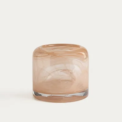 Produktbild von HOMLA GLASSI-Glaslaterne, beige, 12 x 12 x 11 cm