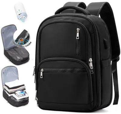 Produktbild von Handgepäck Vakuum Rucksack mit Vakuumsystem für Reisen, Wasserdichter Reiserucksack mit Pumpe