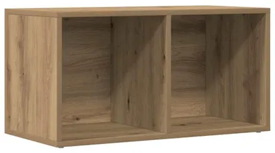 Productafbeelding van Houten Platenbox met 2 Vakken voor Vinyl