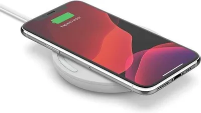 Immagine prodotto di Stazione di ricarica wireless BoostCharge da 15 W -  Qi - iPhone, AirPods, Samsung, Google - Bianco