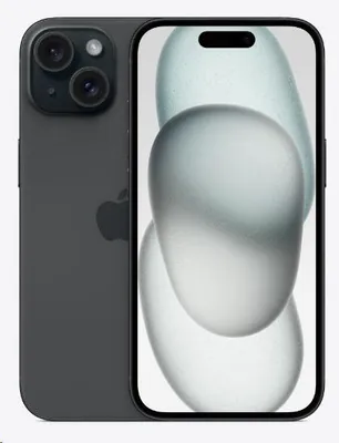 Obrázok produktu pre Apple iPhone 15 , 15,5 cm (6.1"), 2556 x 1179 px, 128 GB, 48 MP, iOS 17, Čierna