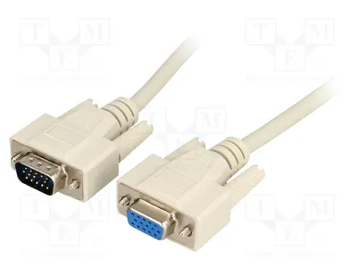 Produktbild von 1x Kabel D-Sub 15pin HD Stecker,D-Sub 15pin HD Buchse 1,8m C-15GW/1.8 Monitorkabe