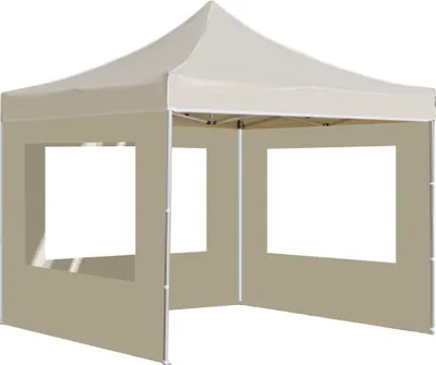 Obrázek produktu pro vidaXL Profesionální párty stan skládací s hliníkovými stěnami 3x3 m Cream