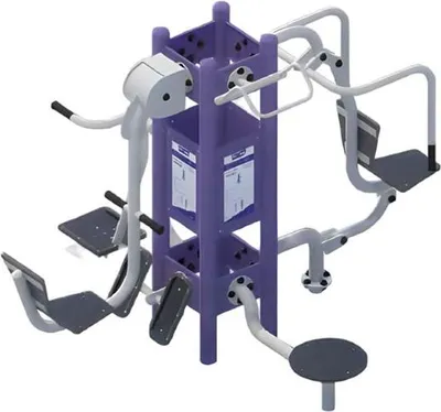 Produktbild von Straßensportgeräte Multifunktionstürme Liegestützgriffe Beinpresse Bauchtrainer