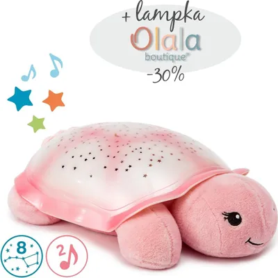 Zdjęcie produktu dla Cloud B® Twinkling Twilight Turtle™ Pink - Lampka Nocna Z Projekcją Świetlną - Żółw Różowy