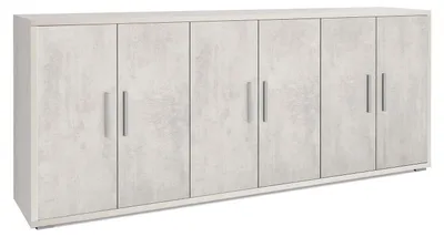 Immagine prodotto di Mobile Basso 6 Ante 203x84x41 cm Ossido Bianco