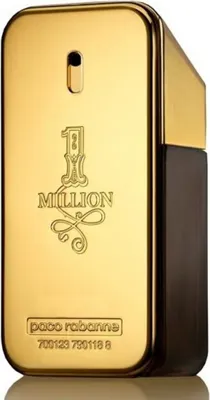 A close-up shot of a gold-colored perfume bottle.