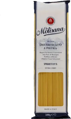 A package of La Molisana Spaghetti N°15.
