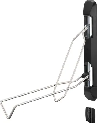 Produktbild von HOKO-VELO 2er Fahrrad Wandhalterung mit Hinterrad Schutz als Geschenk. Für gängige Fahrräder+ Hybrid-, MTB-,e-bike, BMX-Fahrräder. Seitlich schwenkbar
