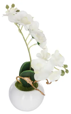Produktbild von Künstliche Orchidee rosa im Topf, 25 cm - Atmosphera