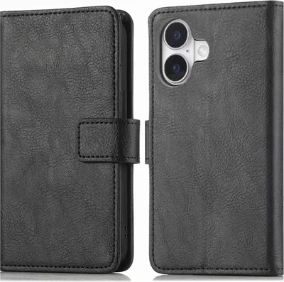 Image de imoshion Luxe Bookcase pour l'Apple iPhone 16 - Noir