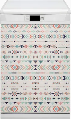Produktbild von Geschirrspüle Magnet für Spülmaschine Magnetmatte Küche Magnete  Dekorative 45x80 cm  - Ethnisches Muster