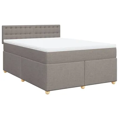 Produktbild von Boxspringbett mit Matratze Taupe 140x190 cm Stoff