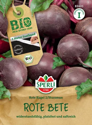 Produktbild von SPERLI Bete Saatband Rote Kugel 2 F1 Beta vulgaris var. vulgaris 3 lfd. Meter