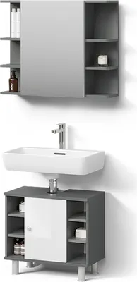 Produktbild von Badmöbel-Set Livinity Fucino Anthrazit 2 Teile, Model 52500
