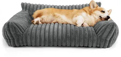 Produktbild von Azomor® Komfortables und Waschbares Haustierbett für Kleine Hunde und Katzen in Grau