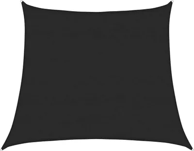 Produktbild von vidaXL Sonnensegel 160 g/m² Trapezform Schwarz 4/5x4 m HDPE