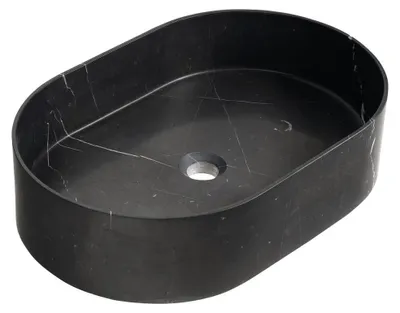 Immagine prodotto di Lavabo in pietra BLOK, 55x37cm, nero opaco Marquin