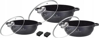 Obrázek produktu pro Edenberg EB-8160 Sada hrnců 6 ks černý mramor