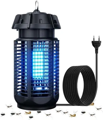 Productafbeelding van Elektrische Insectenverdelger 2-in-1 Muggenval en Muggenlamp voor Binnen en Buiten, 360° Muggenlicht en Vliegenlamp voor Slaapkamer, Tui