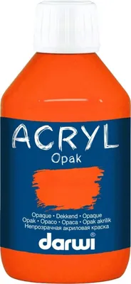 Zdjęcie produktu dla Darwi Opak Farba akrylowa Orange 250 ml 1 szt.