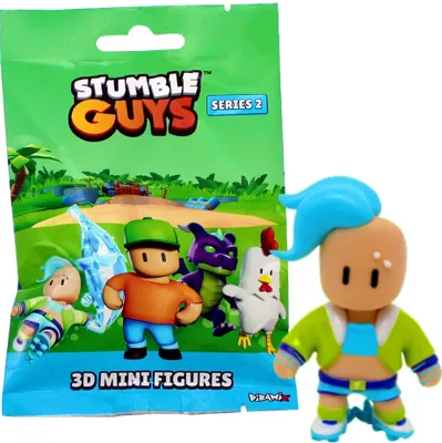 Produktbild von Stumble Guys 3D Sammelfiguren Serie 2 - Chrome Crystal - Figur 11. Velocit