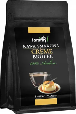 Obrázek produktu pro Aromatizovaná kávová zrna Crème Brûlée 250 g 100 % Arabica Čerstvě pražená