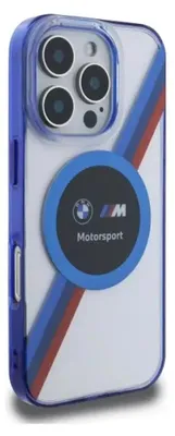 Produktbild von BMW BMHMP16X23HTPUT iPhone 16 Pro Max     6.9" /transparent hardcase Motosport IML Circle MagSafe Schutzhülle