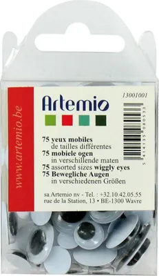 Produktbild von 150 Wackelaugen-Aufkleber 0,7 bis 2 cm